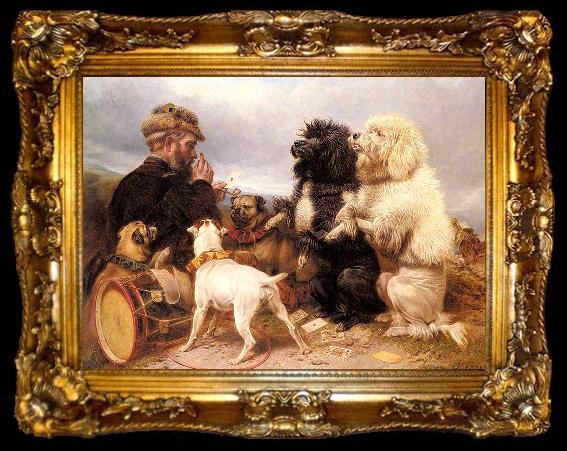 framed  Richard ansdell,R.A. The Lucky Dogs, ta009-2
